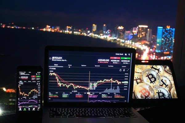 Crypto trading chart showing processing speed